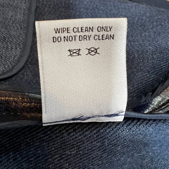 Show stopper! Per Se by Carlisle Blue Coated or Waxed Denim Topper Coat … - Picture 9 of 12